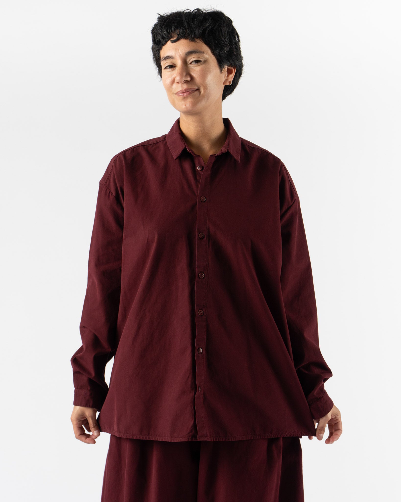 Toogood The Draughtman Shirt Fine Canvas Port