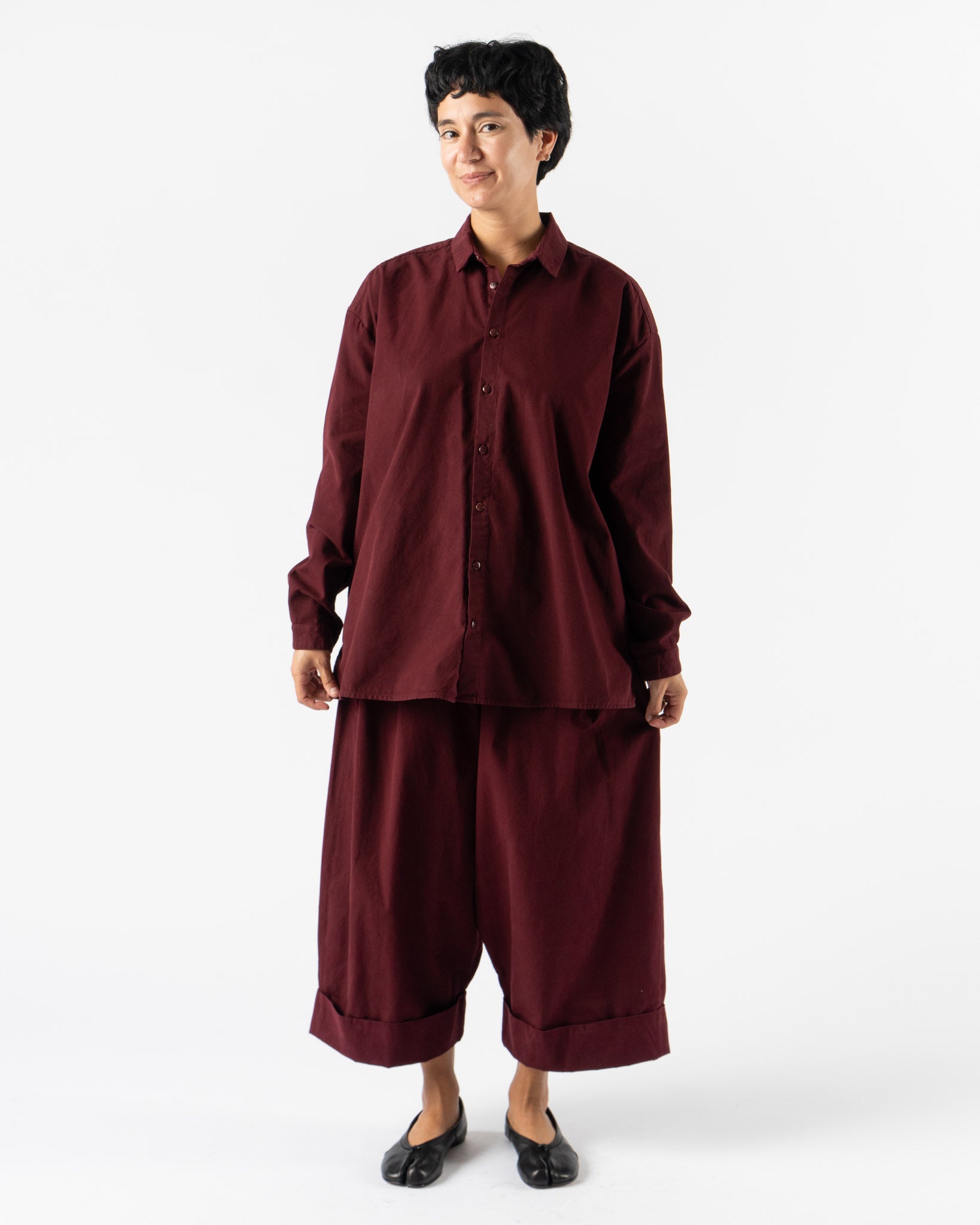 Toogood The Draughtman Shirt Fine Canvas Port