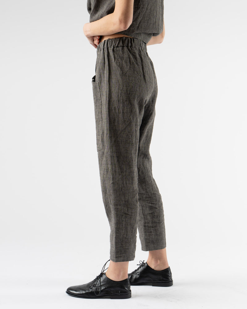 Toogood The Perfumer Trouser in Laundered Linen Pepper