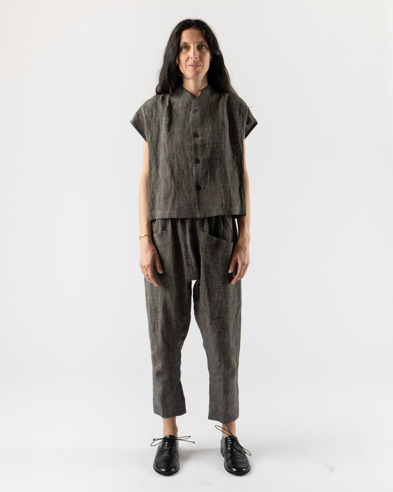 Toogood The Perfumer Trouser in Laundered Linen Pepper