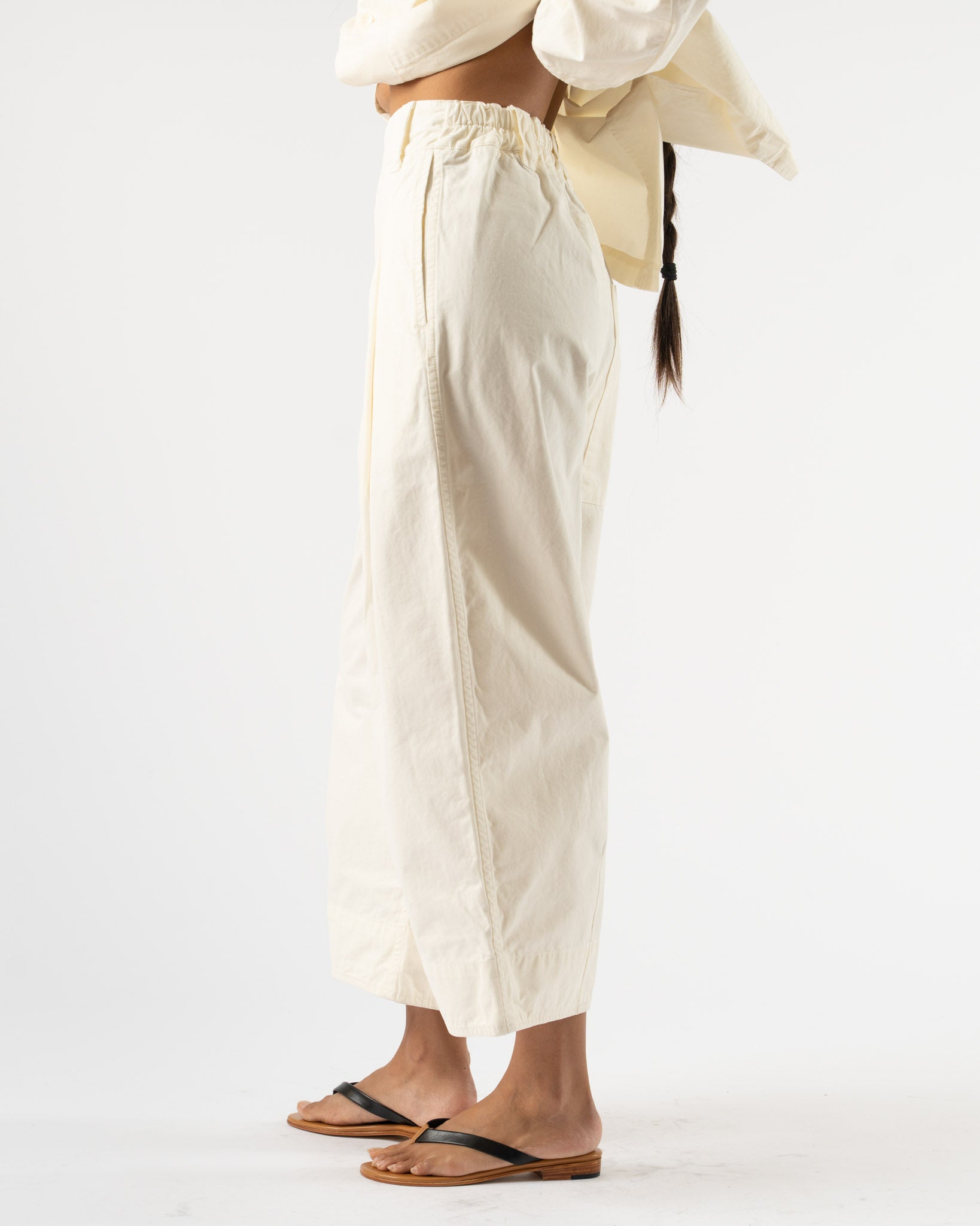 Toogood The Etcher Trouser in Work Twill Yoghurt