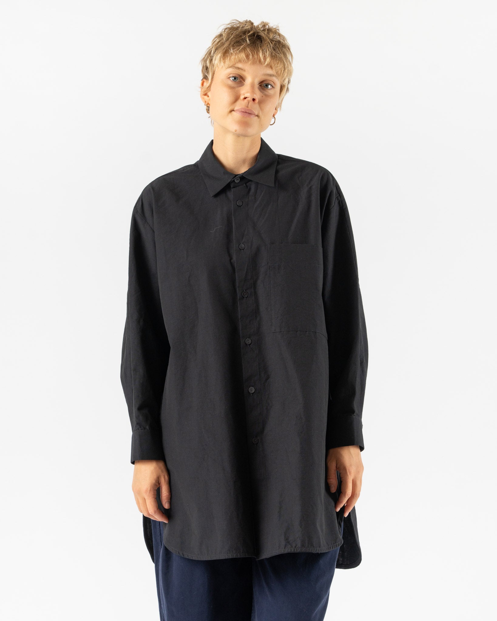 Toogood The Painter Shirt Structured Cotton Ink