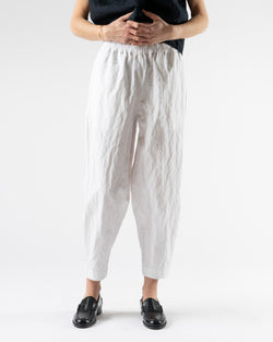 Toogood The Acrobat Trouser in Crumpled Cotton Chalk