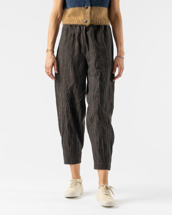 Toogood The Acrobat Trouser in Crumpled Stripe Walnut