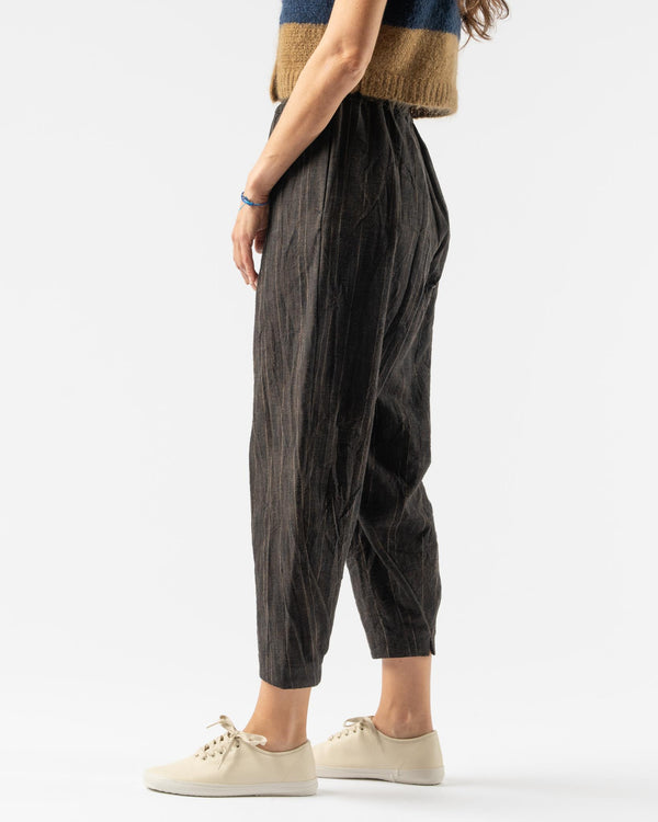 Toogood The Acrobat Trouser in Crumpled Stripe Walnut