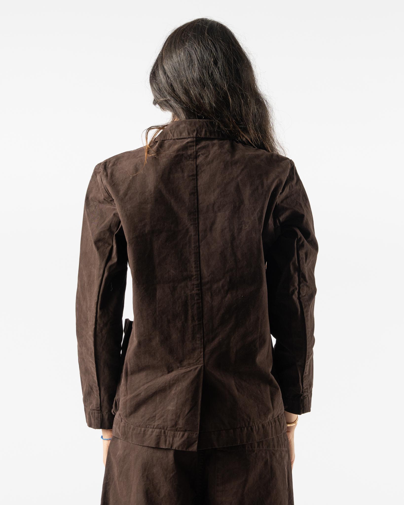 【toogood】THE BOOKBINDER JACKET Toogood The Bookbinder Jacket in Work Twill Umber Curated at