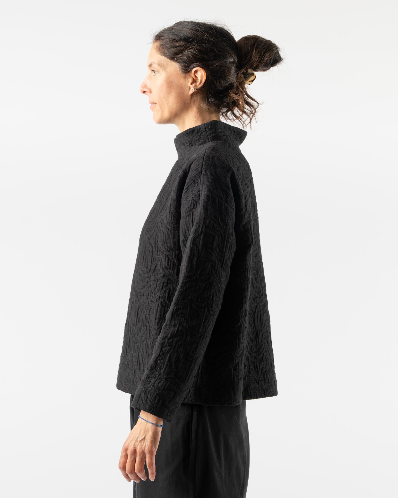 Toogood The Scuba Diver Top in Contour Jacquard Print