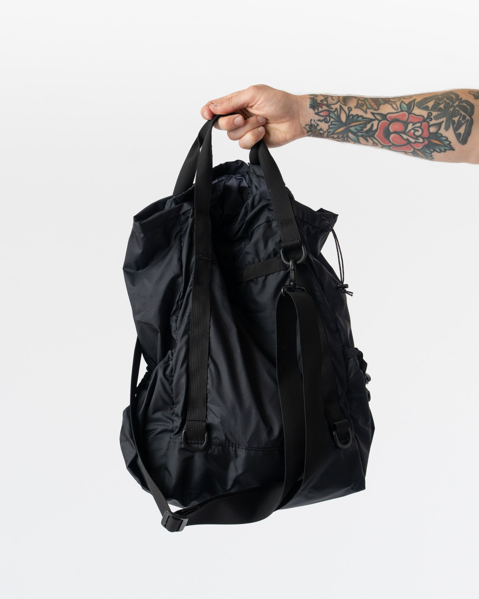Engineered Garments UL 3-Way Bag in Dark Navy Nylon Micro Ripstop