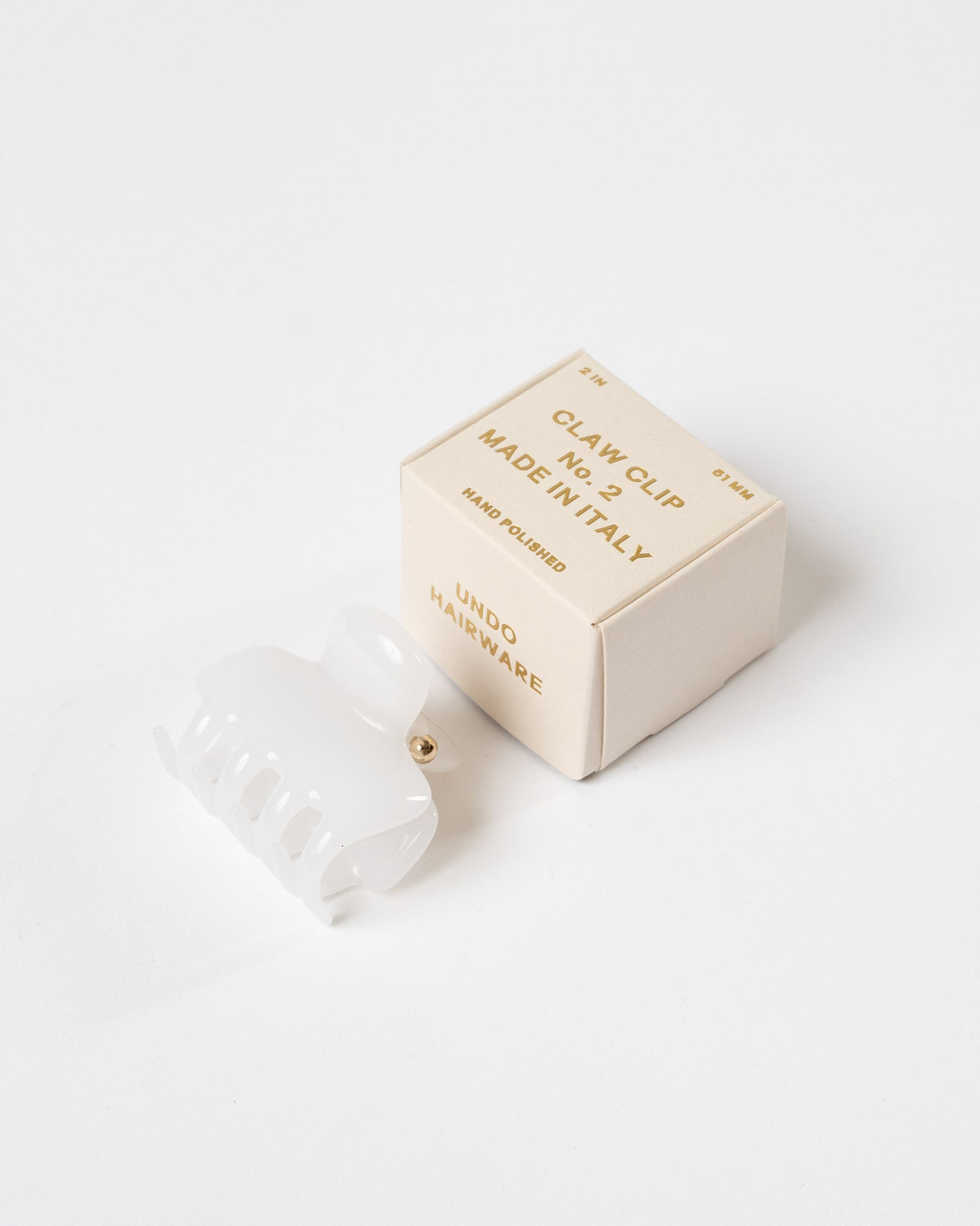 UNDO Hairware No. 2 Claw Clip in Milk