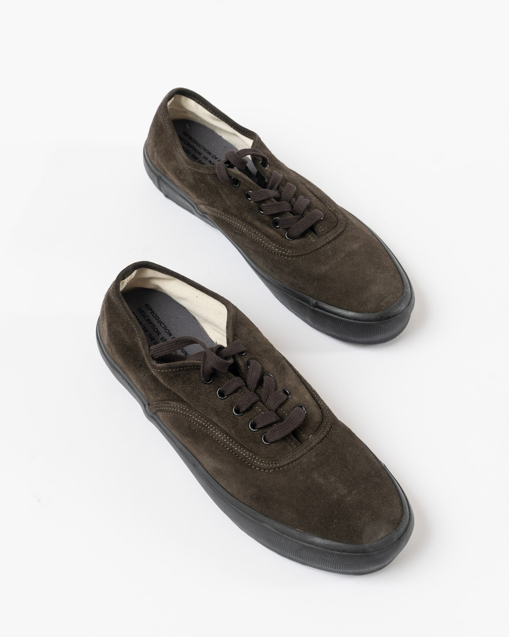 REPRODUCTION OF FOUND スエード US NAVY トレーナー Reproduction of Found US Navy Military Trainer in Dark Brown