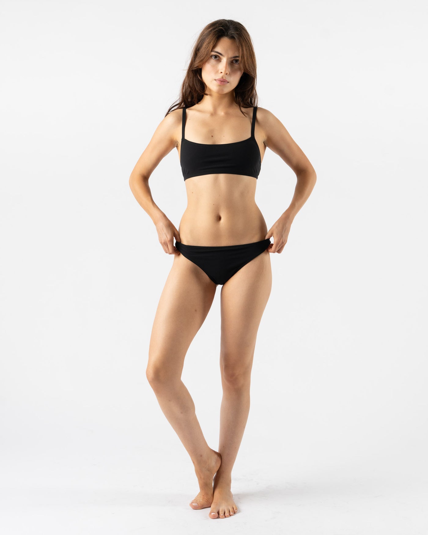 Lido Undici Low Waist Bikini in Black