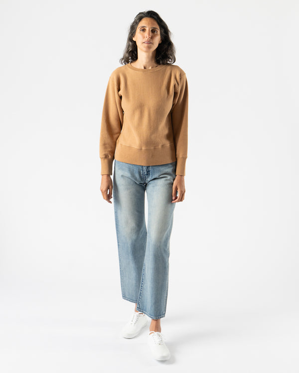 Ichi Antiquités Undyed French Terry Pullover in Camel