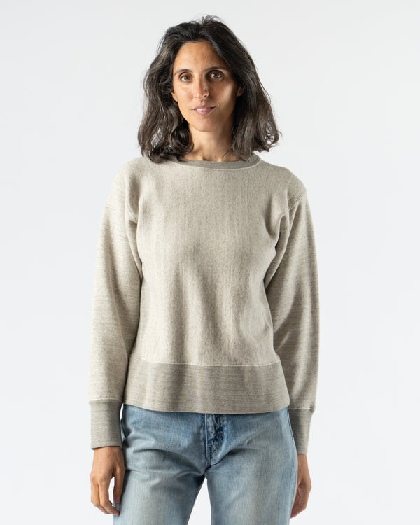 Ichi Antiquités Undyed French Terry Pullover in Gray