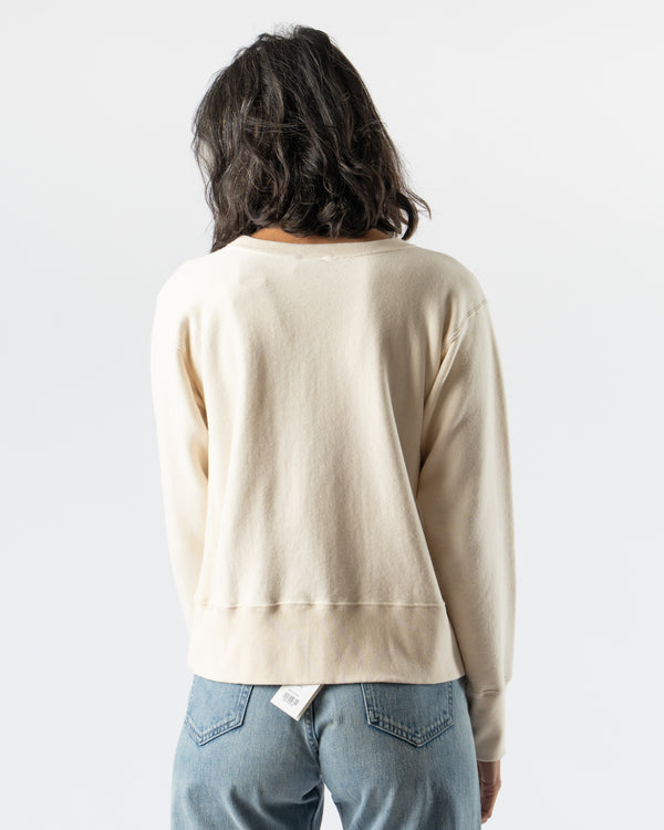 Ichi Antiquités Undyed French Terry Pullover in Natural