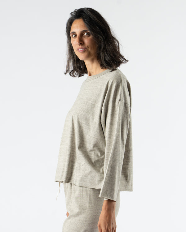 Ichi Antiquités Undyed Pullover Sweater in Gray