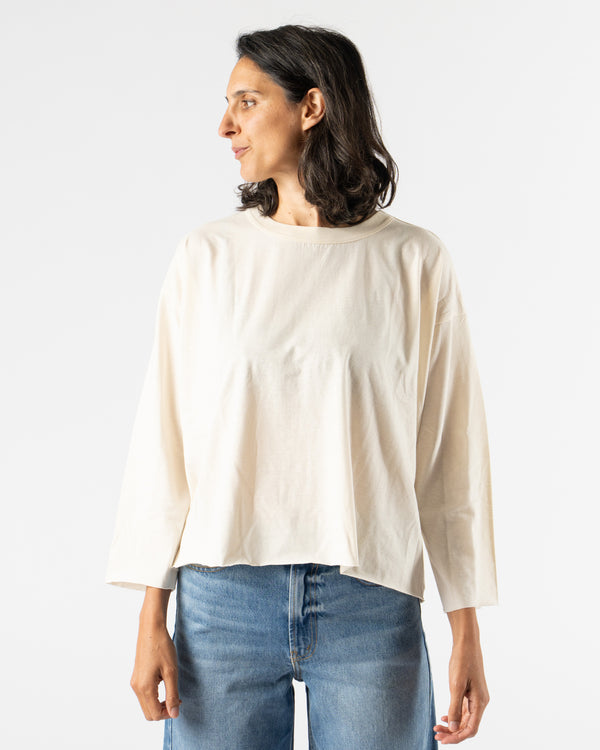 Ichi Antiquités Undyed Pullover Sweater in Natural