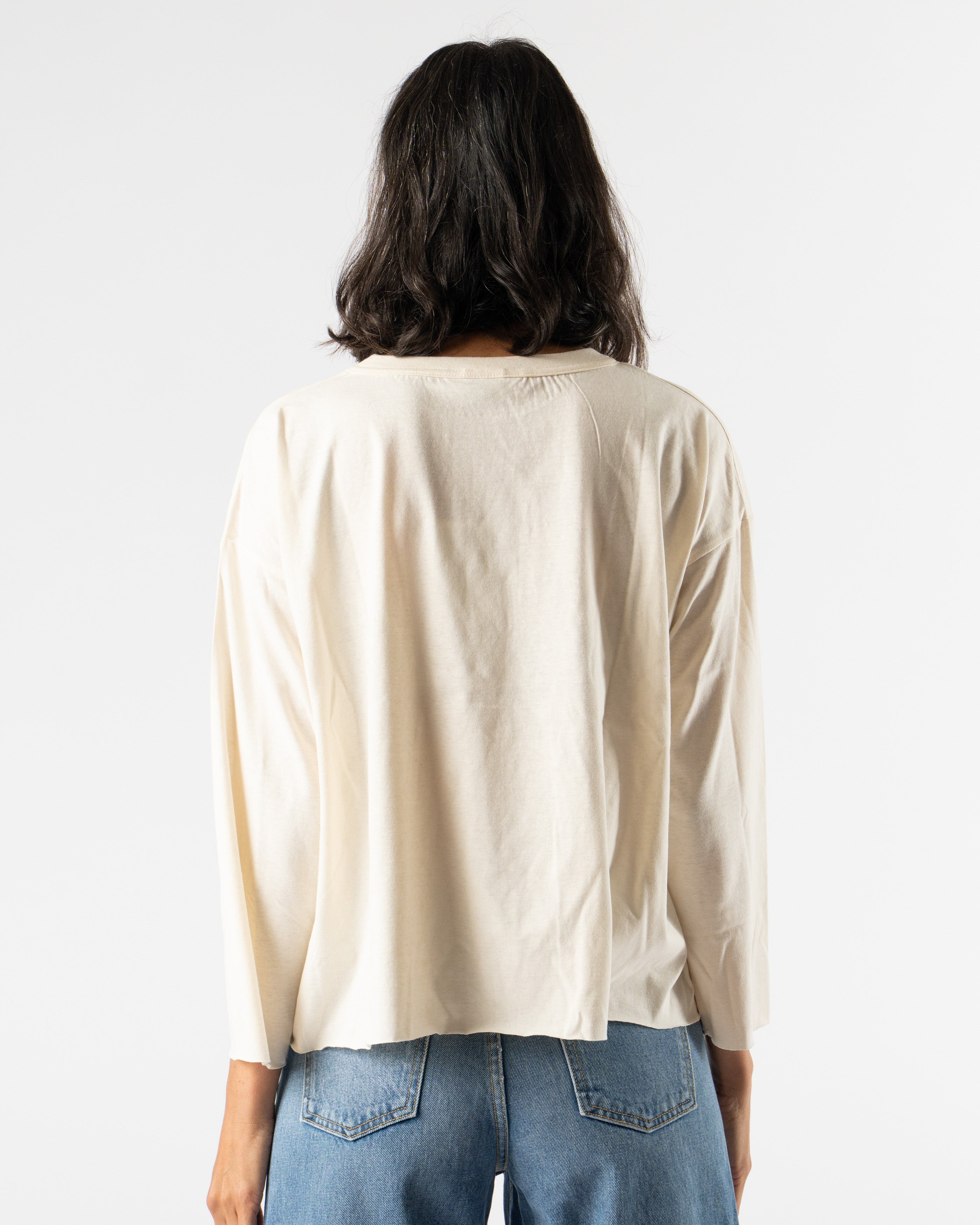 Ichi Antiquités Undyed Pullover Sweater in Natural