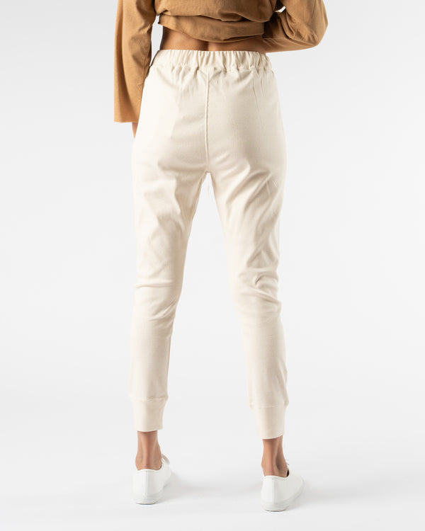 Ichi Antiquités Undyed Rib Pants in Natural