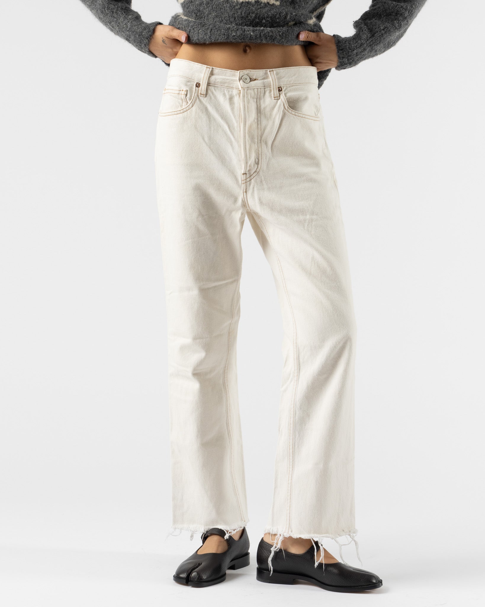 Pre-Owned: TRAVE Ivory Denim Pant