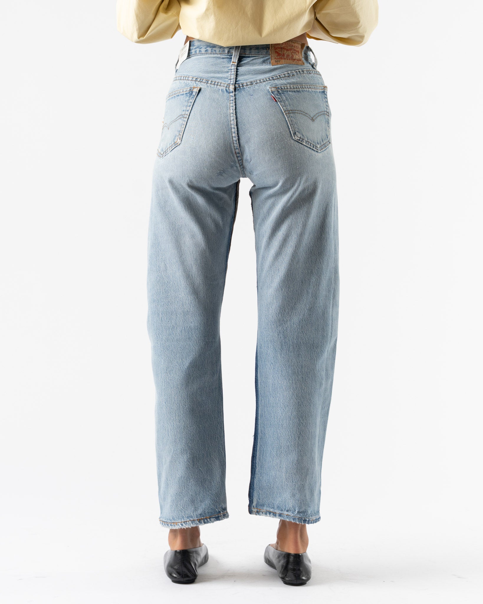 B Sides Vintage Straight Rework Halfsie in Vintage Brown/Indigo