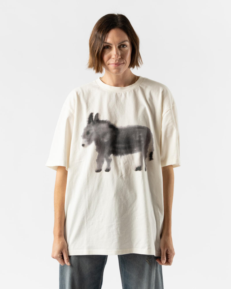 Wild Animals Donkey Tree White T-Shirt