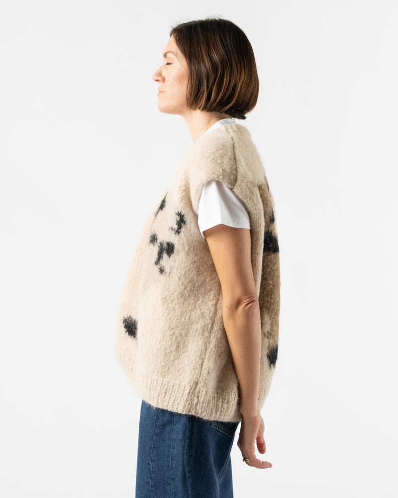 Wild Animals Pug Goats Beige Vest