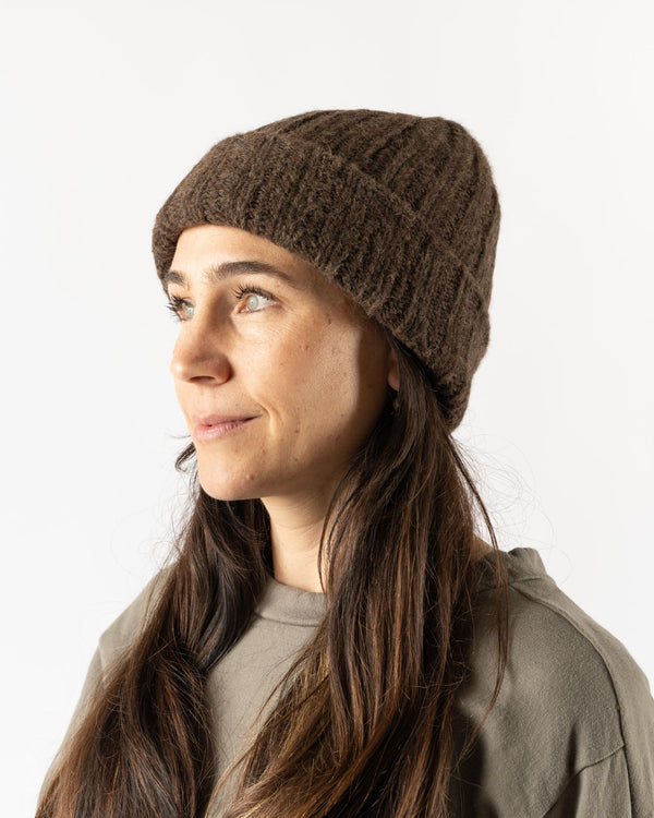 Wol Hide Rib Hat in Cocoa