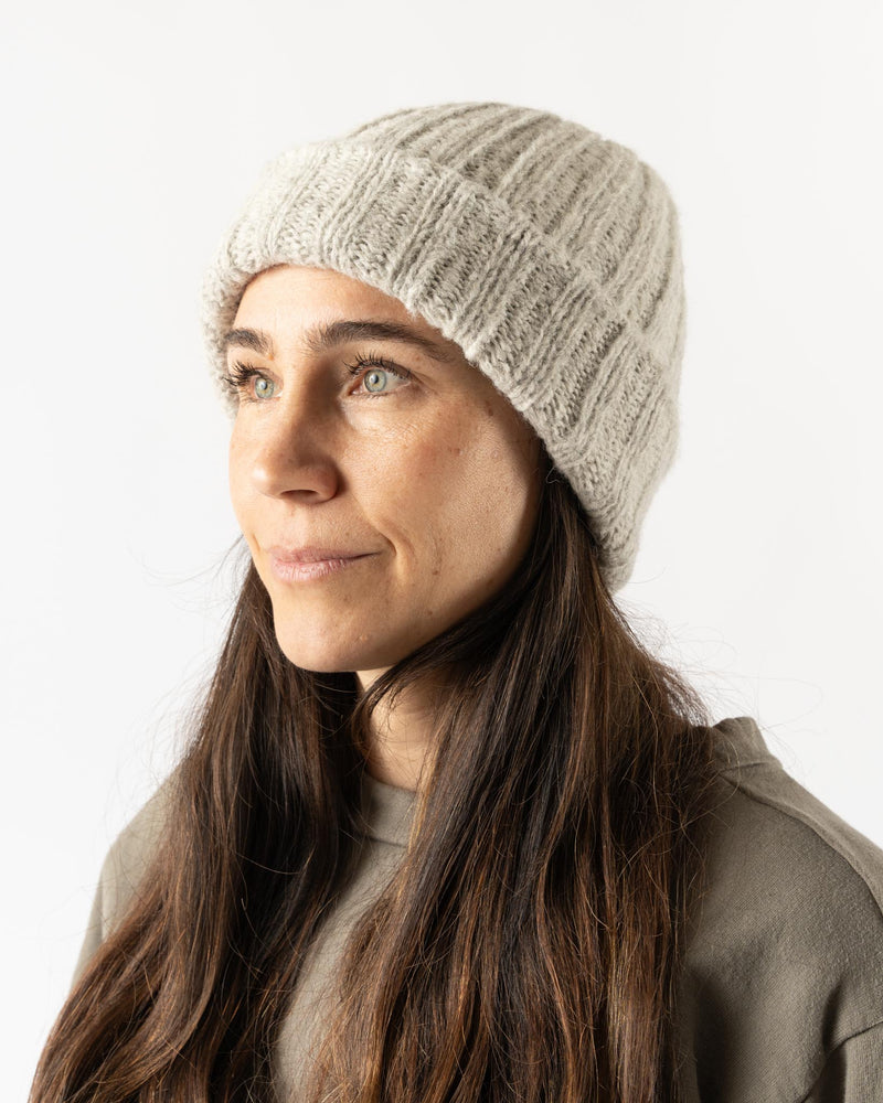 Wol Hide Rib Hat in Heather