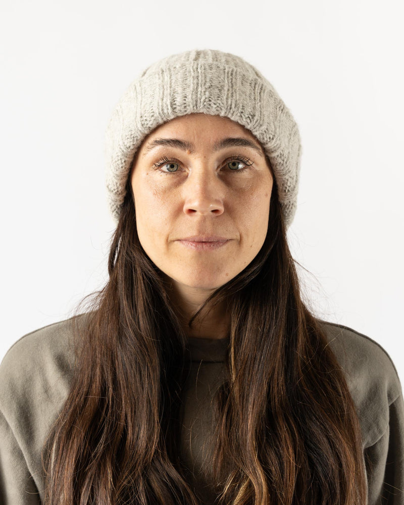 Wol Hide Rib Hat in Heather