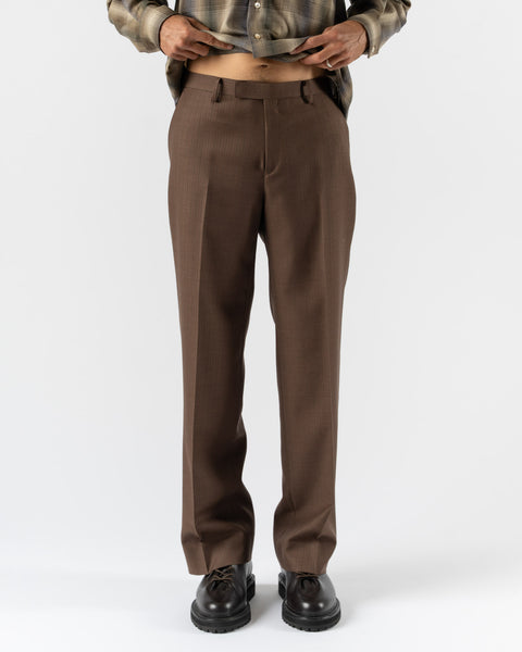 Wool-Narrow-Slacks-in-Brown- Wool-Narrow-Slacks-in-Brown-
