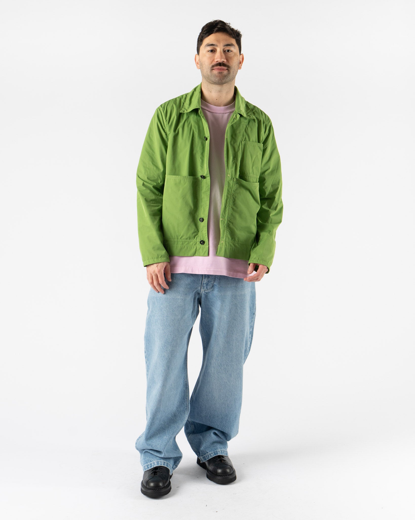 Camiel Fortgens Worker Jacket in Apple Green Curated at Jake