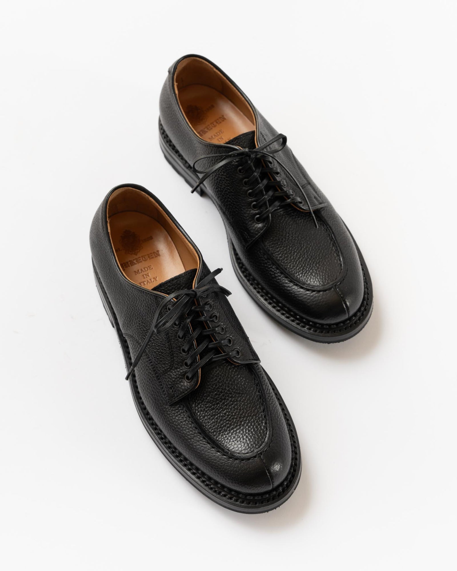 Yuketen Wadaken Mil Spec U Tip Oxford in Black Curated at Jake and Jones