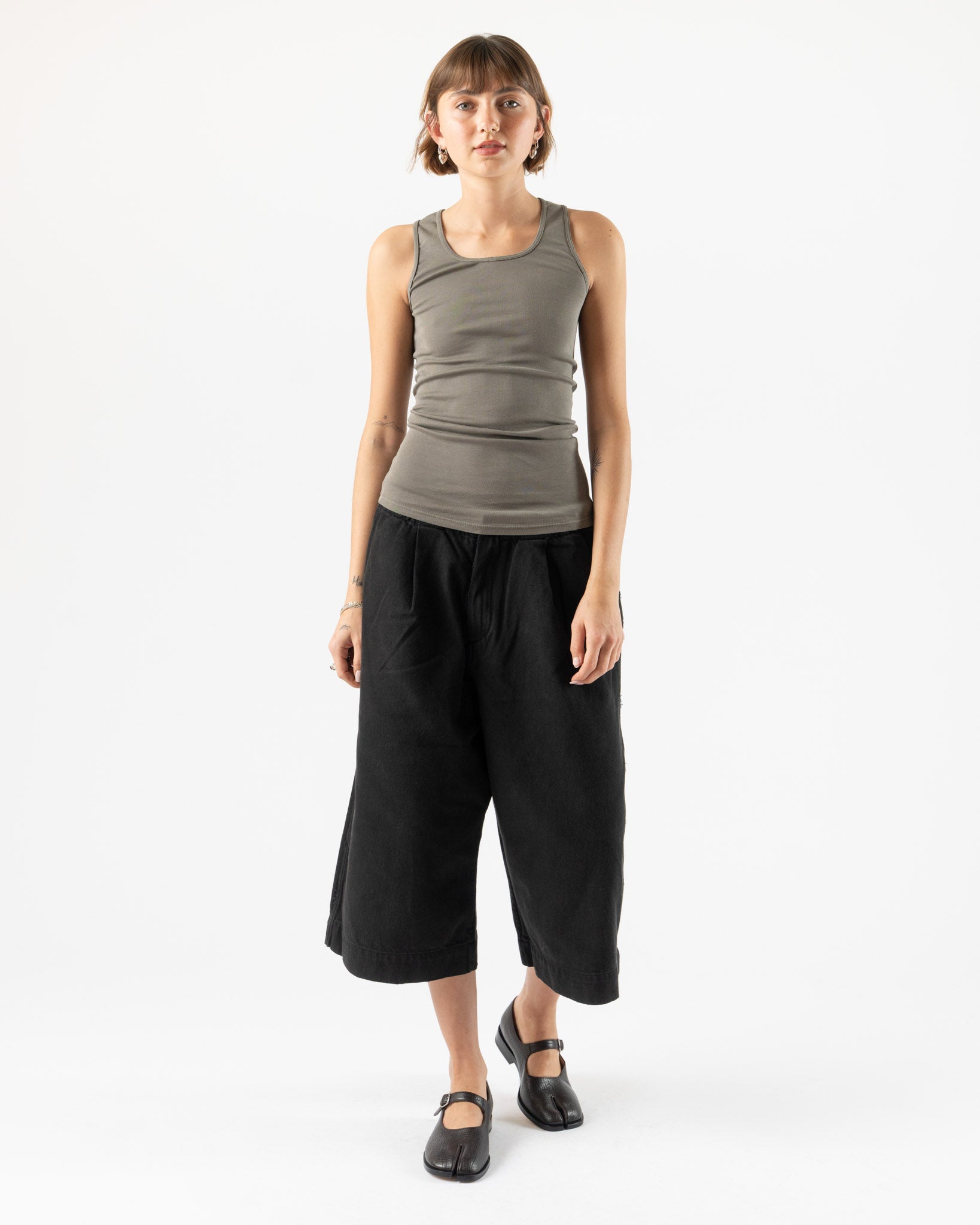 Lauren Manoogian Rib Tank in Fatigue