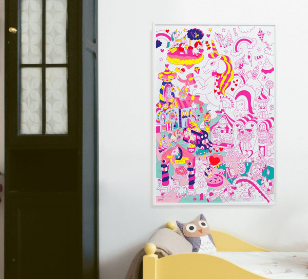 OMY Lily Unicorn Giant Poster