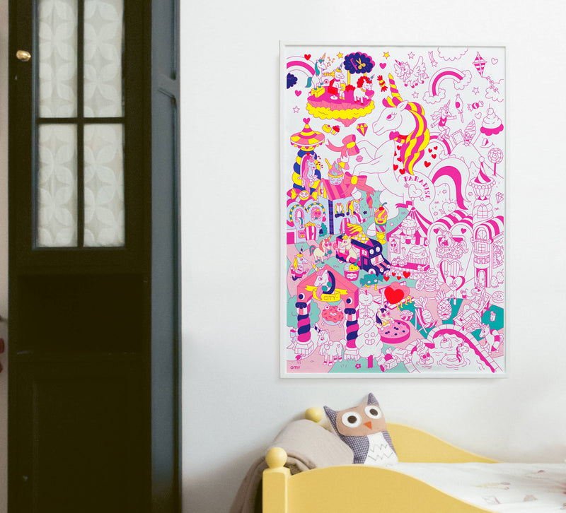 OMY Lily Unicorn Giant Poster