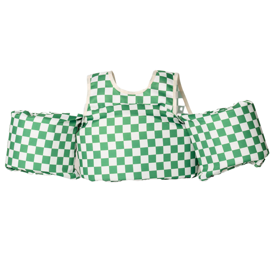 Drip Floats Green Checkered Kids Float