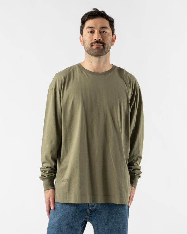 Applied Art Forms LM2-1 Long Sleeve T-Shirt in Dust Green