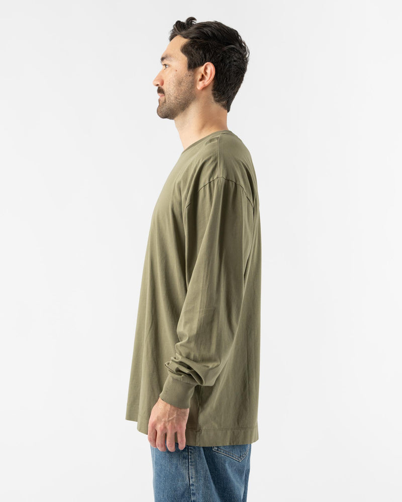 Applied Art Forms LM2-1 Long Sleeve T-Shirt in Dust Green