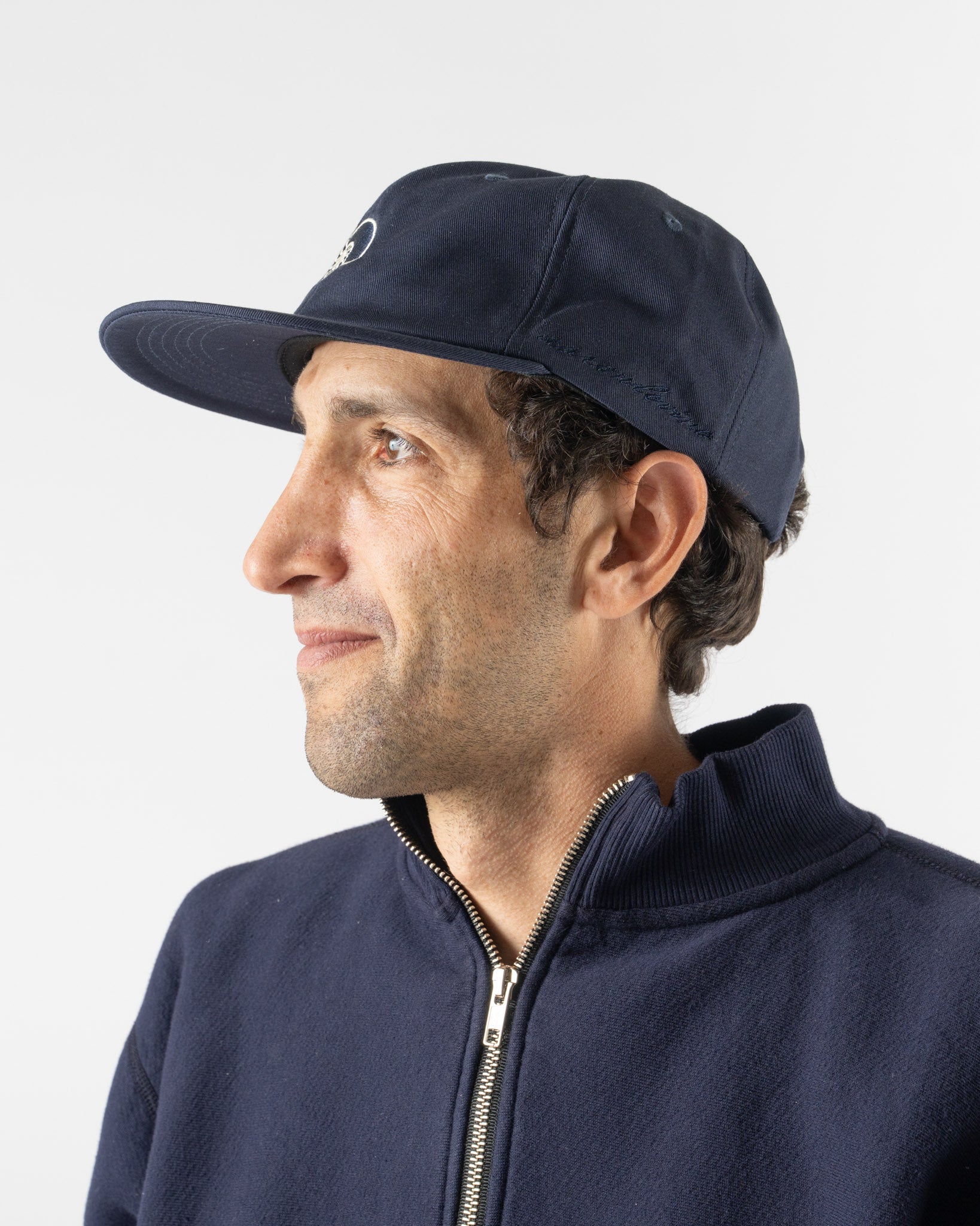 Aaron Levine Nautaulis Cap in Navy