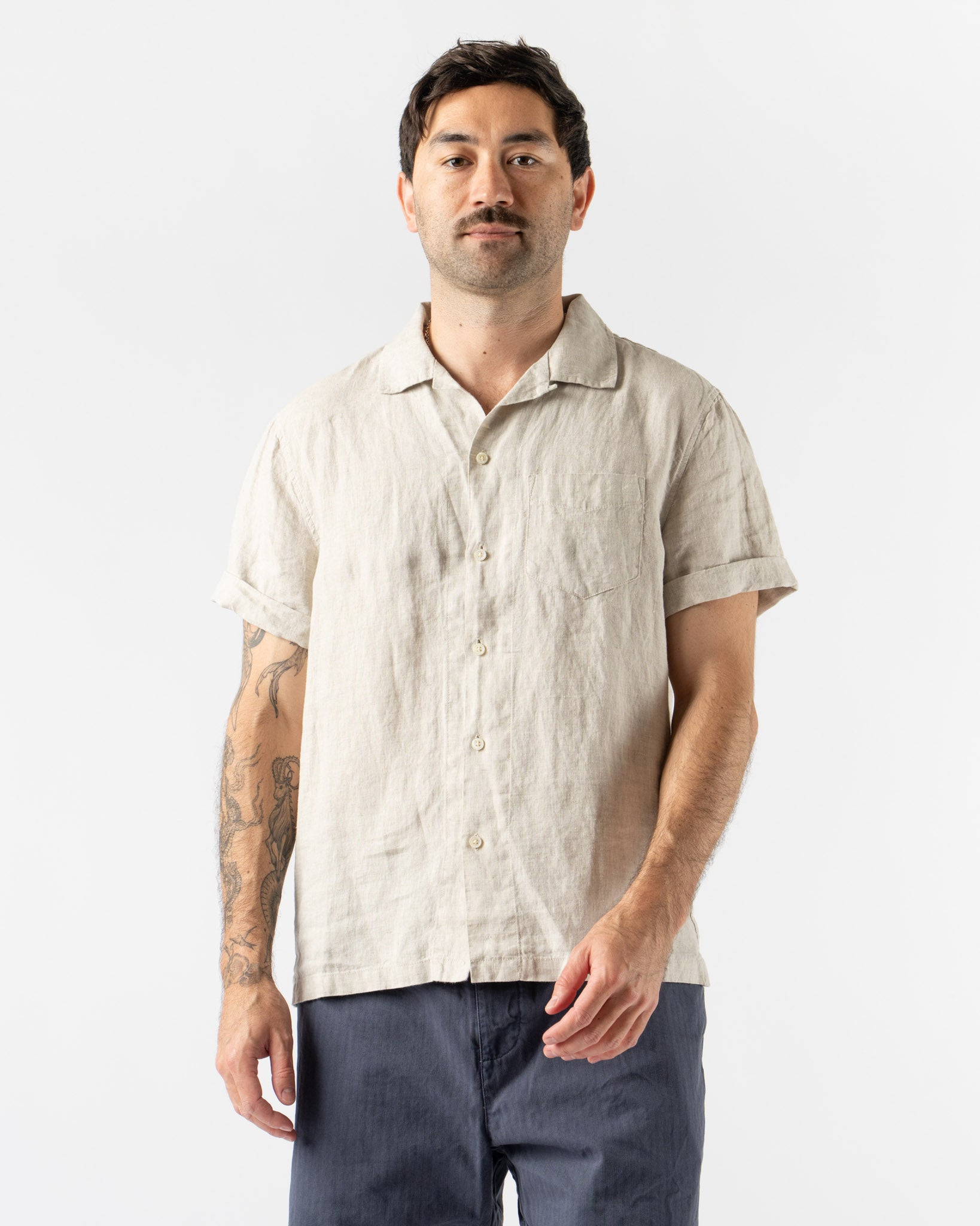 Alex Mill Camp Shirt in Linen Flax