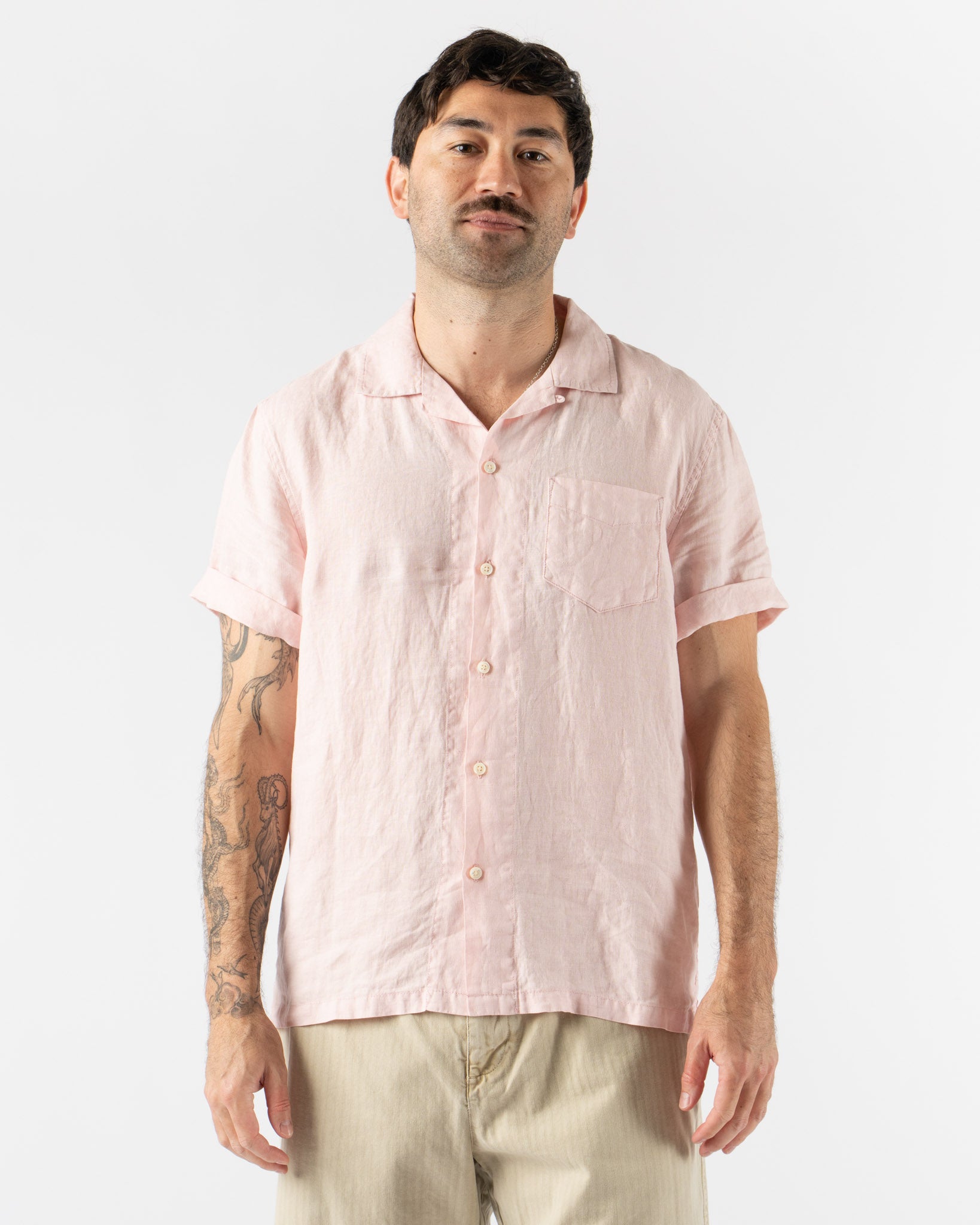 Alex Mill Camp Shirt in Linen Quartz