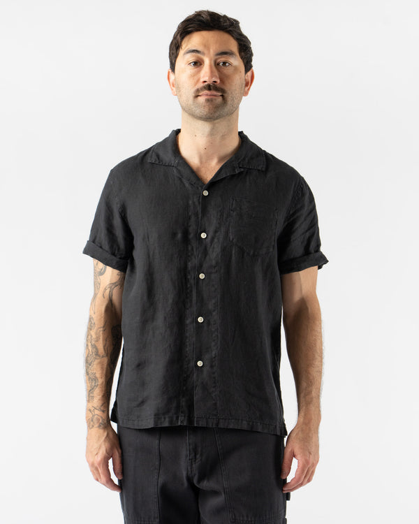 Alex Mill Camp Shirt in Linen Black