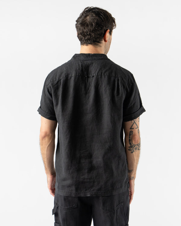 Alex Mill Camp Shirt in Linen Black