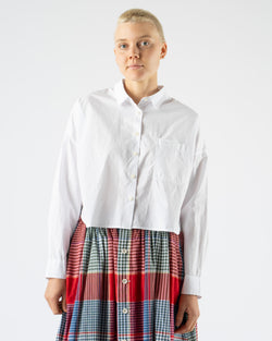 Alex Mill Cropped Jo Shirt in White