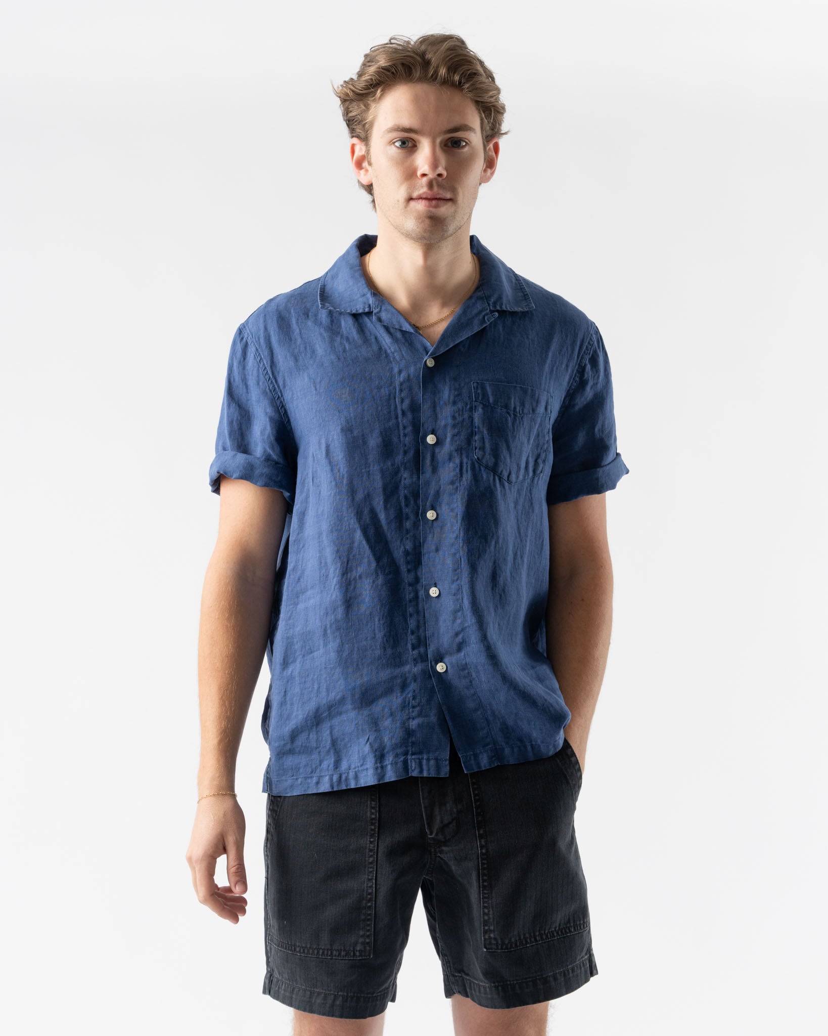 Alex Mill Camp Shirt in French Navy