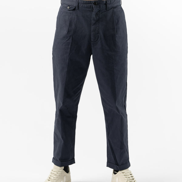 Navy Cotton Canvas Trouser - Junior's