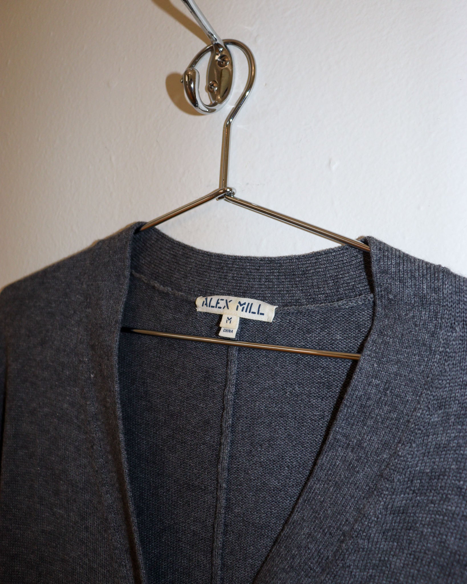 Pre-owned: Alex Mill Cotton Wool Belted Jumpusit in Grey