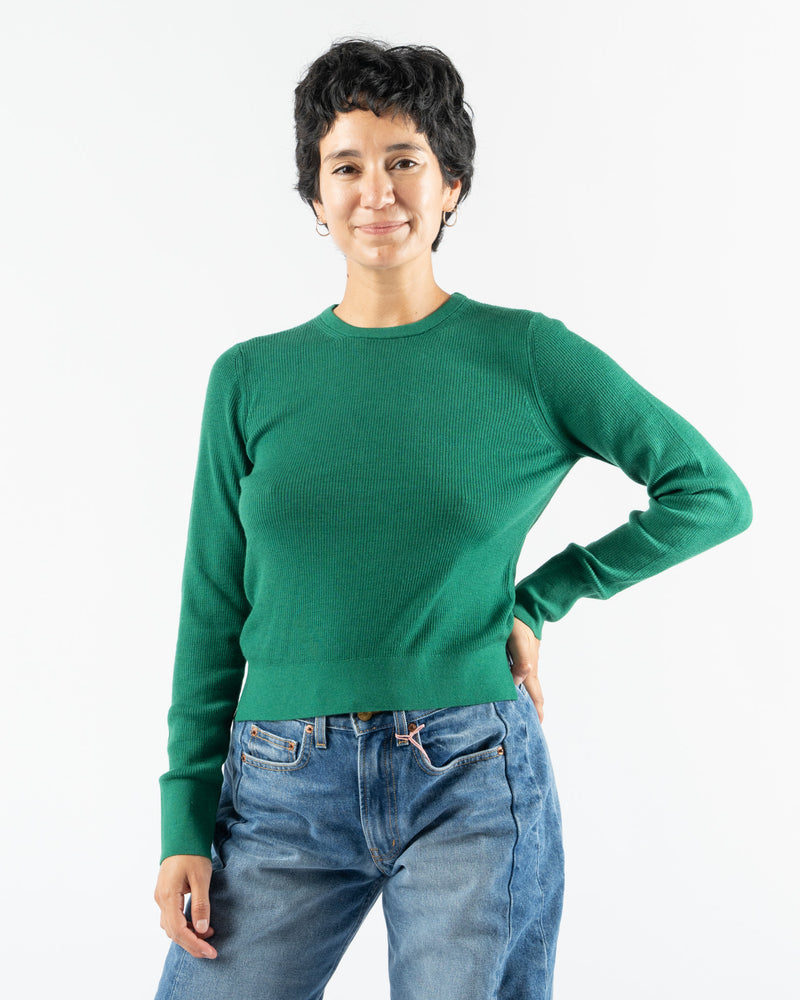 Alex Mill Ava Fine Gauge Sweater in Emerald