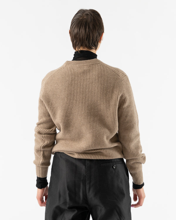 Alex Mill Jordan Washed Cashmere Sweater in Taupe