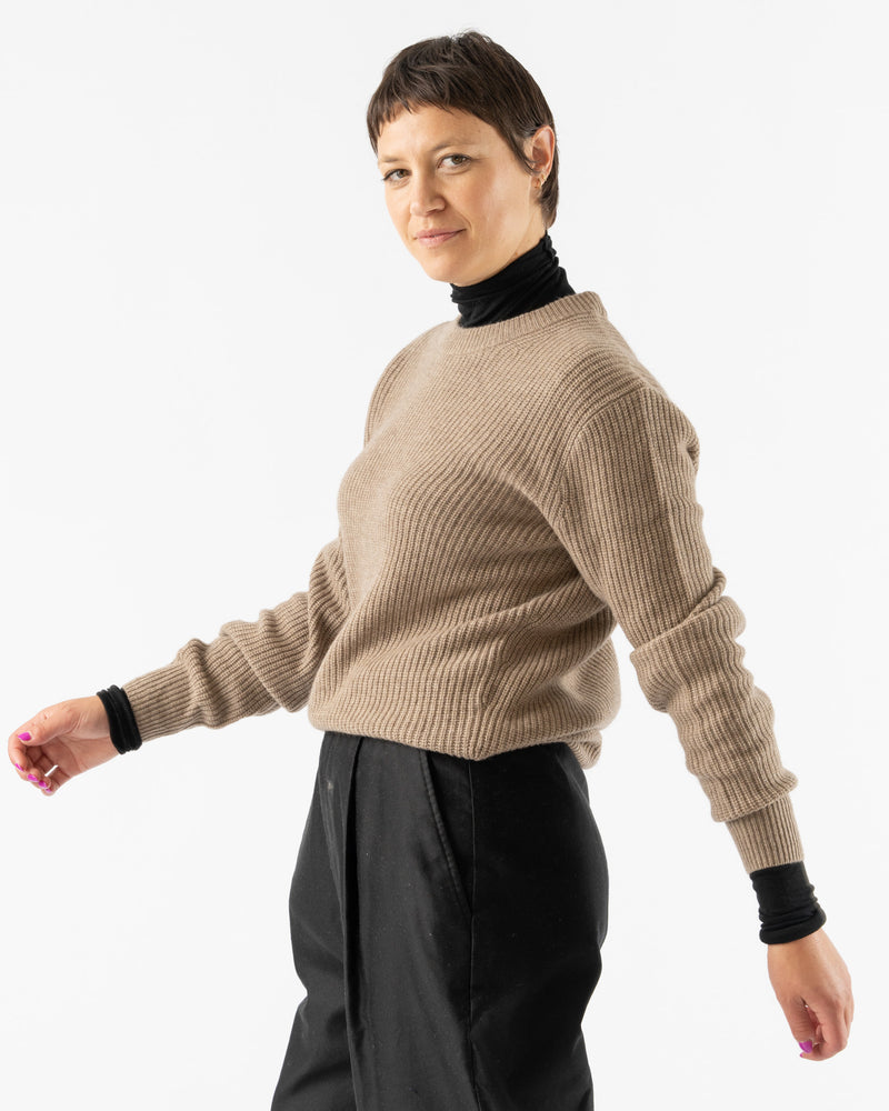Alex Mill Jordan Washed Cashmere Sweater in Taupe